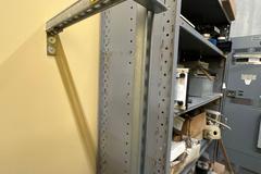 Adjustable Steel Shelving Unit with Contents of Electrical Motors and More