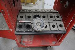 NST 40 Taper Tool Holders and Tool Cart (Fit Ceruti in Auction)