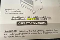 Masterforce 6-Drawer Rolling Tool chest with Wooden Top, Key and Misc Contents