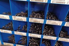 Fasteners from 1/4-20 to 1/2-13 with Organizer Bin