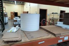 Rolls of Packing Foam and Roll Stand