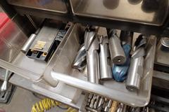 Perishable Tooling with Organizers, Mostly End Mills