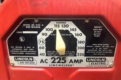 Lincoln AC-225-S Stick Welder with Stick Clamp, Ground Clamp, Rod and Cart