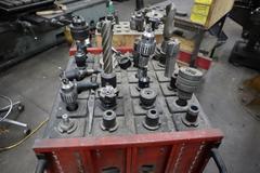 NST 40 Taper Tool Holders and Tool Cart (Fit Ceruti in Auction)