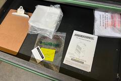 Masterforce 6-Drawer Rolling Tool chest with Wooden Top, Key and Misc Contents