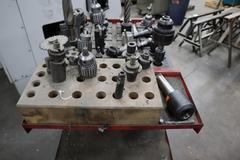 NST 40 Taper Tool Holders and Tool Cart (Fit Ceruti in Auction)