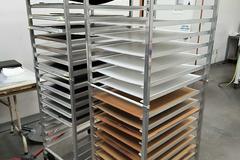 Machines Used | Rolling Speed Racks, (2)