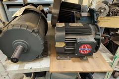 Rolling Steel Multi Shelf Carts (2 Units) with Contents of Electrical Motors