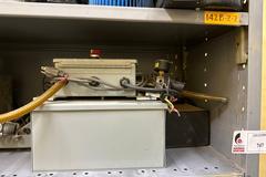 Adjustable Steel Shelving Unit with Contents of Electrical Motors and More