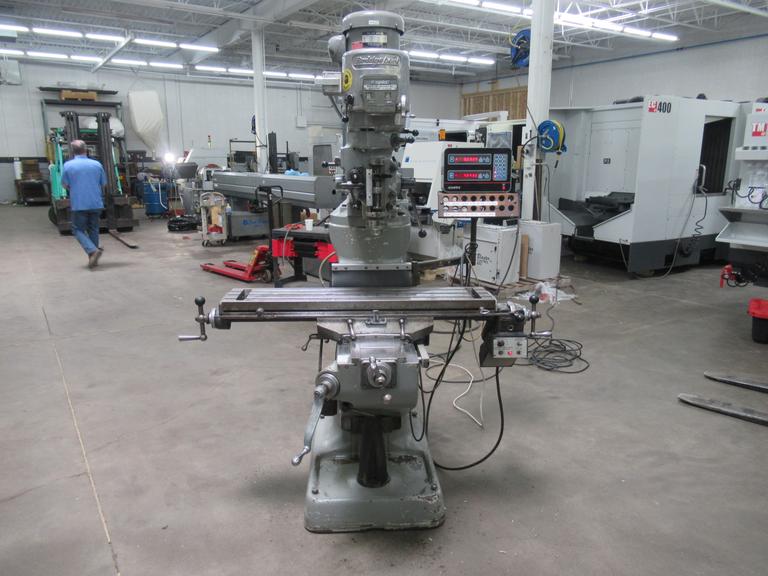 Bridgeport Series I Vertical Mill, Variable Speed, Acu-Rite 2-Axis DRO, Bridgeport Power Table Feed