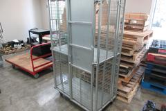 Heavy Duty Rolling, Locking, Metal Storage Locker