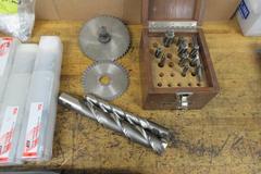 Miscellaneous Tooling Lot, Large End Mills, Drills, Inserts and More