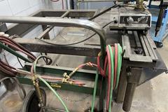 Oxy Acetylene Torch Cutoff table With Victor VCM 100 Portable Track Cutting Machine, accessories including Torches, Cart, Regulators