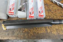 Miscellaneous Tooling Lot, Large End Mills, Drills, Inserts and More