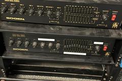 Leviton networking rack and networking stack with Switches, Controllers, Modem and More