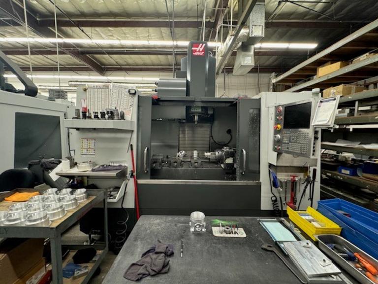 Haas VF-4SS CNC Vertical Machining Center with Haas HRT-210 Rotary Table, 4th Axis Drive, Probing, High Speed Machining