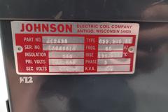 Johnson 12kva 3-Phase Transformer