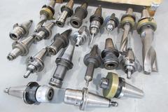 CAT50 Tool Holders, Large Various Brands and Types. Large Boring Heads and Attachments, Collet Type, Tapping, Shell Mill, End Mill
