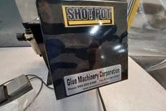 Glue Machinery  Corp "Shot Pot" Pneumatic Glue Dispenser Pot with Variable Temperature Control and Foot Temp, 120V