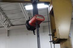 Contrx Jib Crane, Swiveling Flour Mounted 1 Ton Cap