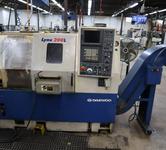 Daewoo Lynx 200LC CNC Turning Center, 8" 3-Jaw Chuck, 10 Station Turret, Tool Presetter, Tailstock, Chip Conveyor, Parts Catcher