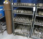Press Brake Dies - Large Assortment on Cart w Casters