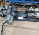 Haas HA2TS Twin Spindle Brushless 5C Indexer with Pneumatic Collet Closers and Pneumatic Tailstocks on Subplate.