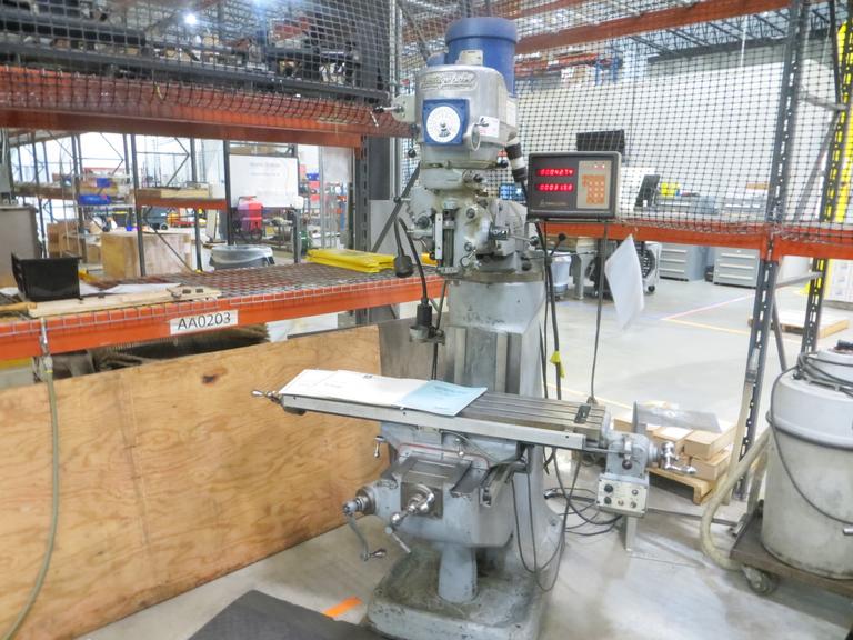 Bridgeport 2J Anilam Mini Wizard 2 Axis DRO Vertical Knee Mill
