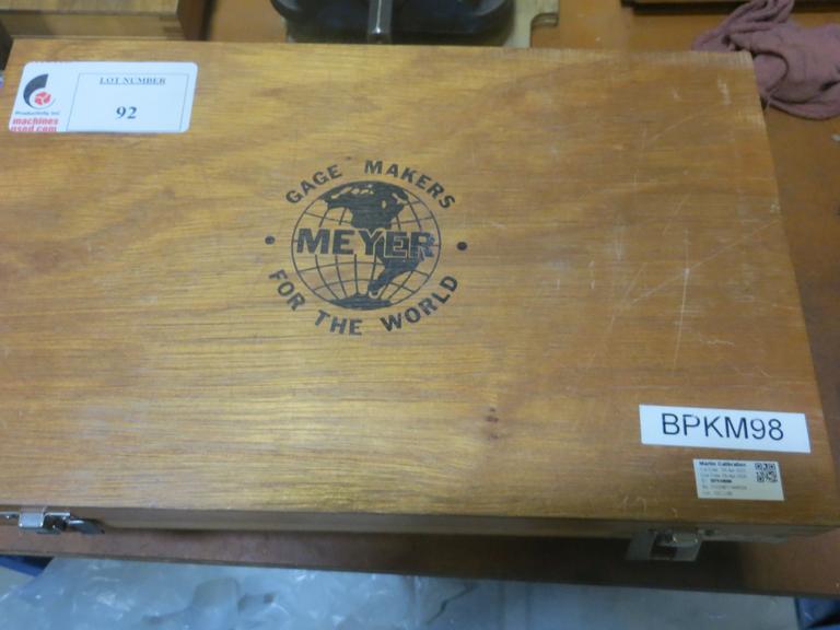 Meyer M-2 Plus  Pin Gauge Set, - As Shown