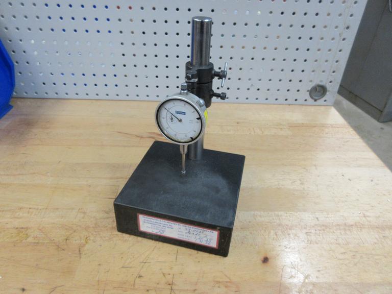 Granite 6"x6" Indicator Stand with Fowler 1" Travel Drop Indicator