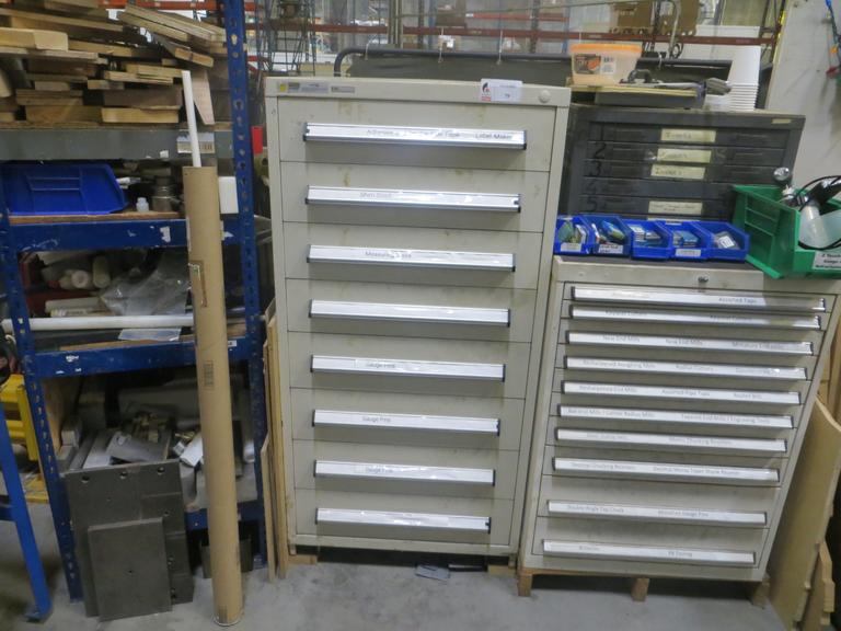 Stanley Vidmar 8 Drawers Heavy Duty Cabinet w Contents