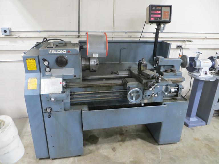 LeBlond Regal 15" x 32" Engine Lathe with Wizard Lathe Series 2-Axis DRO, 8" 3-Jaw Chuck, 2-1/4" Spindle Bore, Taper Attachment