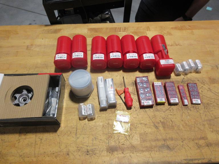 Hass Complete Shell Mill Kit - Shell Mill CAT40 Tool Holders, Various Size Shell Mills, Inserts, Drill Chuck BRAND NEW!