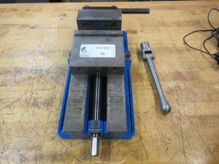 Kurt D688 6" Machine Vise with Handle, Hard Jaws, and Back Stop