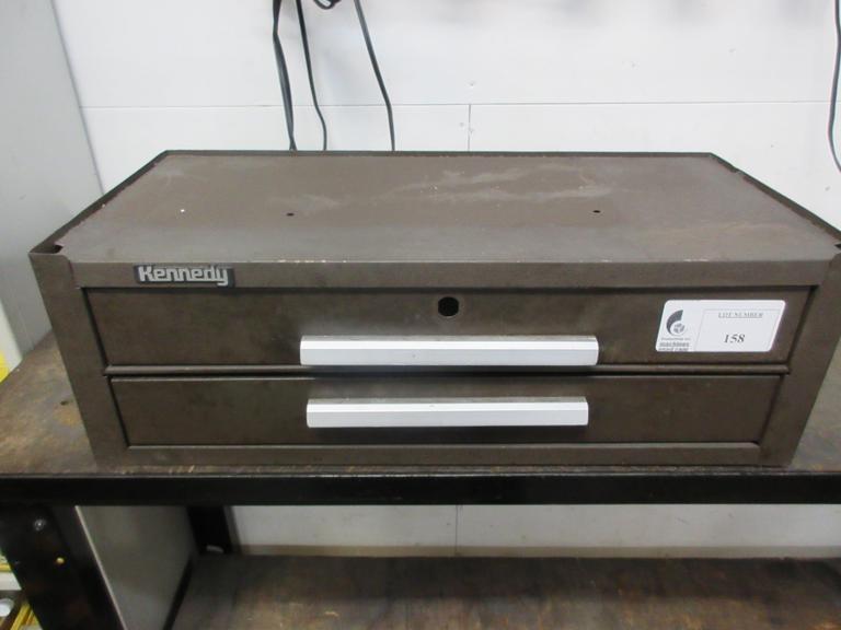Kennedy 2 Drawer Mid Tool Box, with Contents of Dremel Tools and More