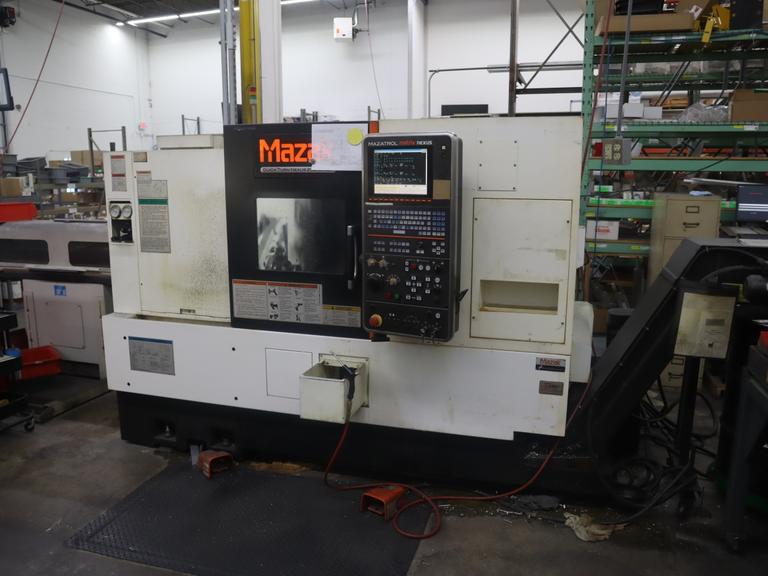Mazak Quick Turn Nexus 200-II MSY CNC Turning Center, 12 Station Turret with Live Milling and Y-Axis, Sub-Spindle, Parts Catcher, Chip Conveyor