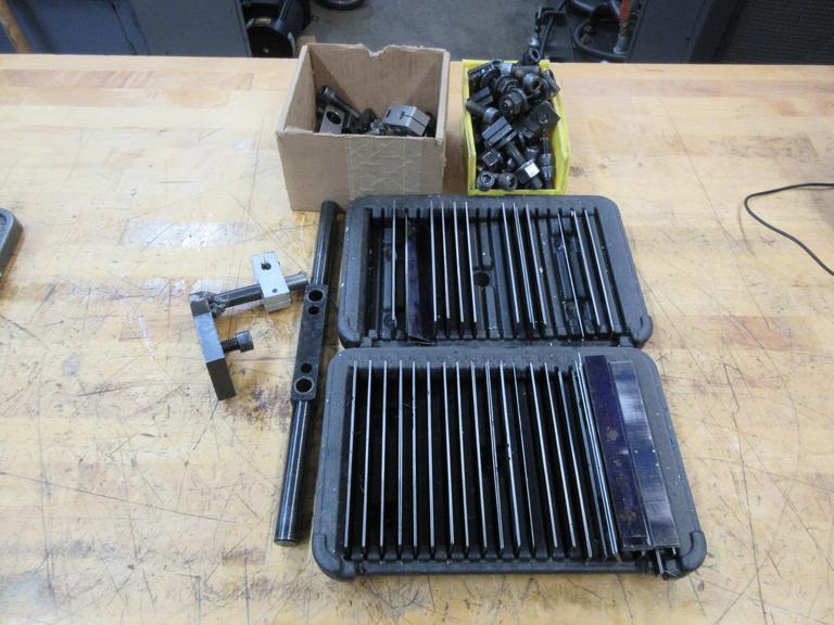 Vise 6" Thin Parallels, Assorted Clamp Down Hardware and Part Stops