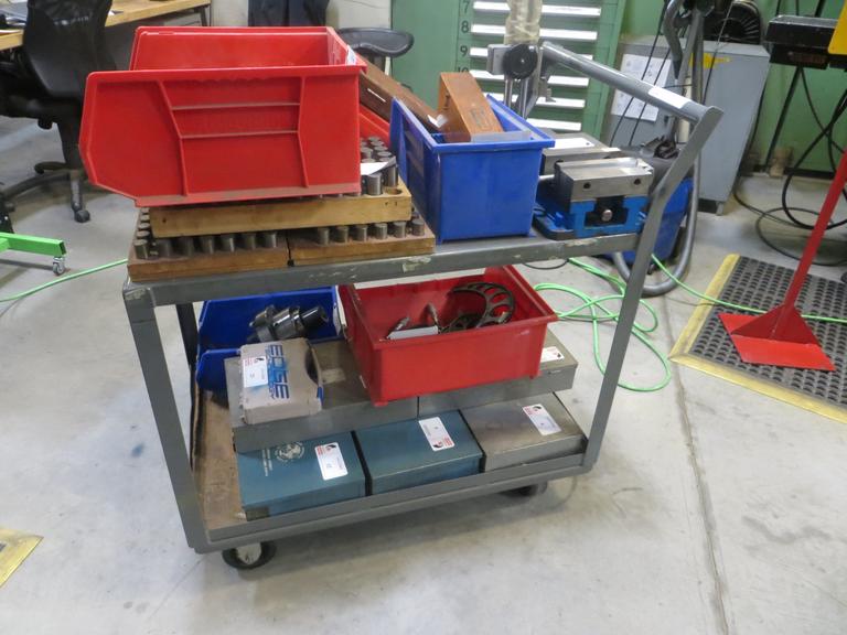 Steel Cart on Casters No Contents