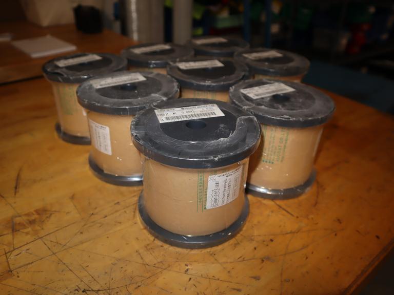 Hitachi Metals EDM Wire, HBZ-K .004, (8 New Rolls) 6.6 lbs Each