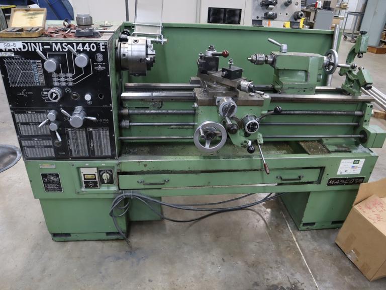 Nardini Model MS1440E Engine Lathe, Tool Post, Tailstock, Steady Rest