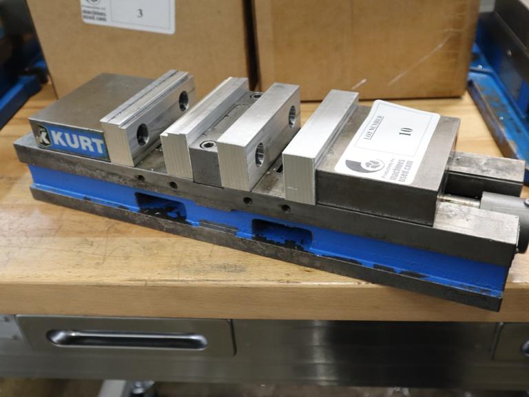 Kurt DL430 4" Machine Vise, Double Lock, Aluminum Jaws