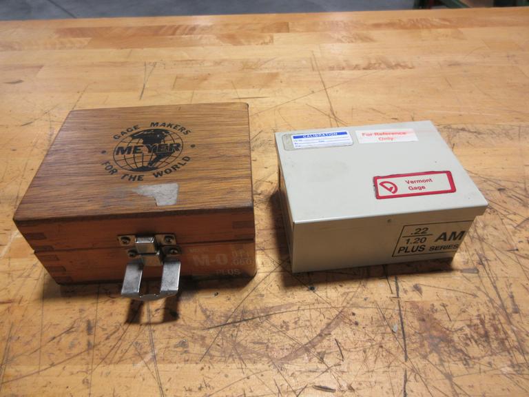 Meyer and Vermont Gage Small Pin Sets, Meyer M-0 Plus .011-.060", Vermont AM Series .22-1.2 Plus