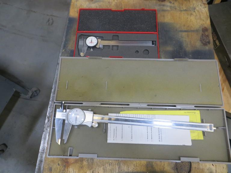 Mitutoyo 12"  Caliper, Starrett 6" Caliper with Case - .001