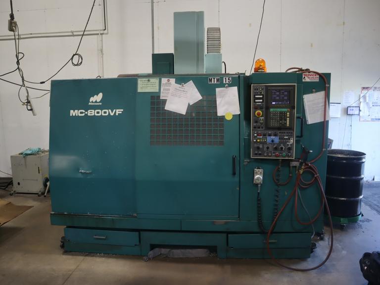 Matsuura MC-800VF CNC Vertical Machining Center, Yasnac i80 CNC, CT40, 8K RPM, 30 ATC 