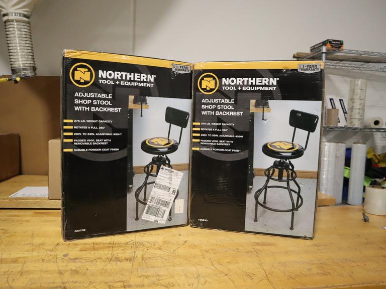 Northern Tool Adjustable Shop Stool With Backrest (2)