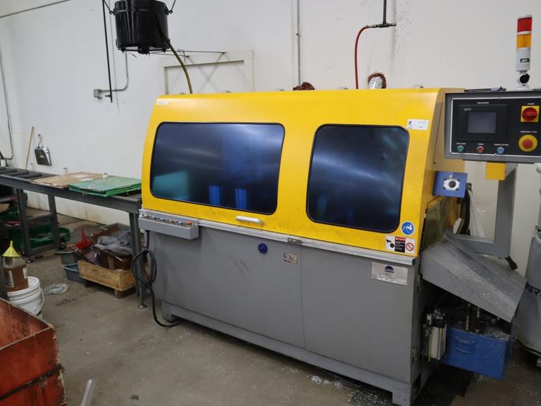 PMI-455 Type A Automatic Circular Upacting Saw, ProFace Control, In-Feed Conveyor,  Powermatic Powertec Collectors