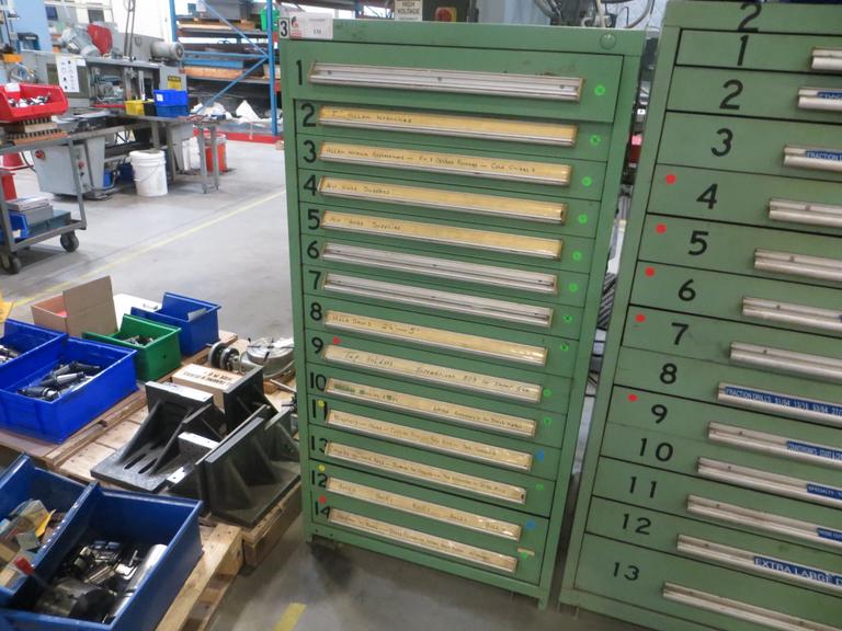 Heavy Duty 14 Drawer Cabinet w Contents