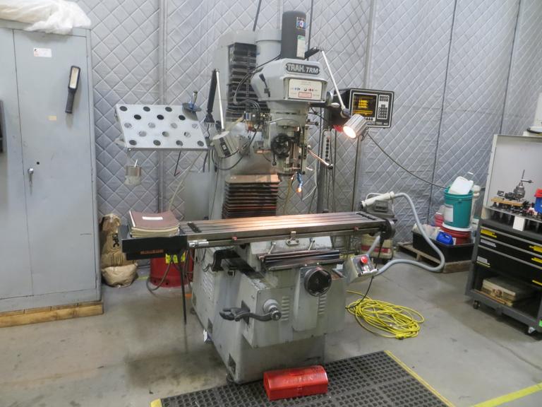 Southwest Industries Trak TRM 3 Axis w Proto Trak MX2 2-Axis CNC Control, Kurt Power Draw Bar, 40 Taper, 10" x 45" T-Slotted Table and MORE