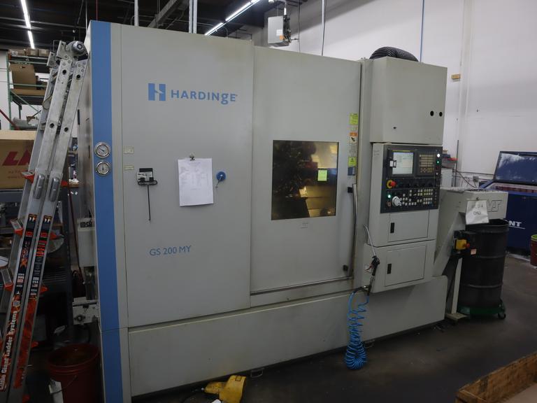 Hardinge GS 200/66 MY CNC Turning Center with Live Milling, 12 Station Turret with Y-Axis, Programmable Tailstock, Parts Catcher, Chip Conveyor
