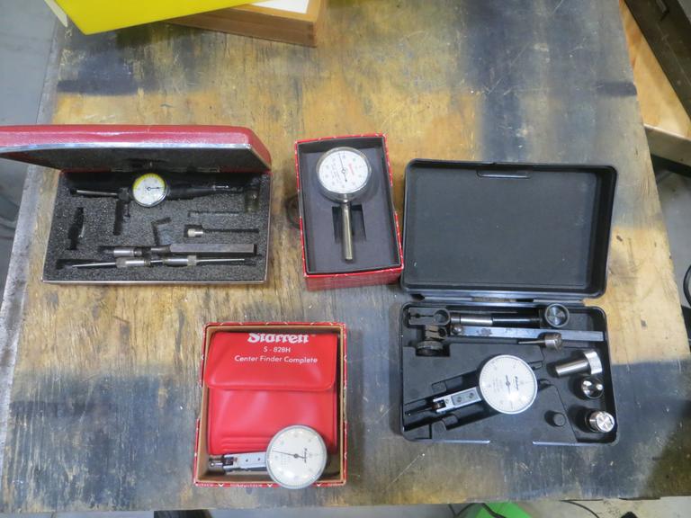Micrometers (4) Assorted Starrett and Mitutoyo